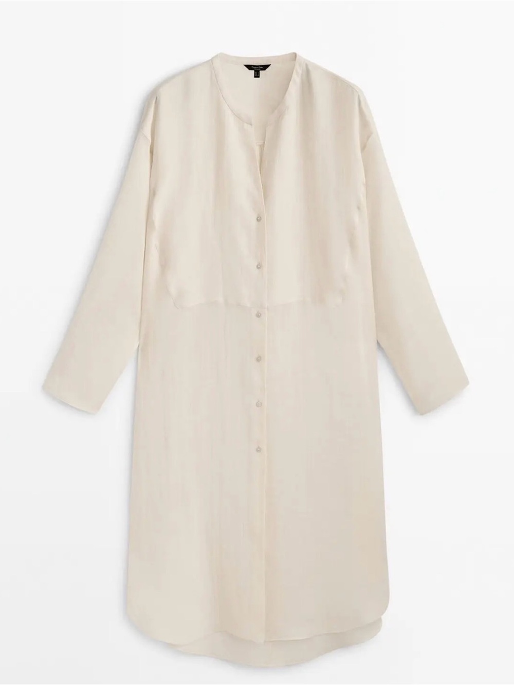 MASSIMO DUTTI  100% Ramie Oversize Blouse Tunic Limited Edition Size M NWT - Picture 9 of 10